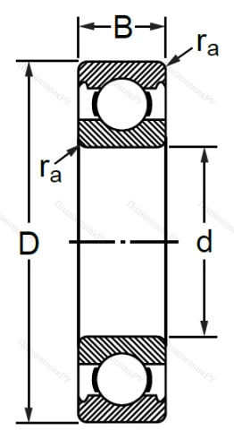 Шариковый однорядный подшипники 130 (6030 (BULK)) в Твери