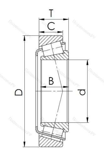 Конический роликовый подшипник 7512 (32212) WXLJ8KHH1G в Твери