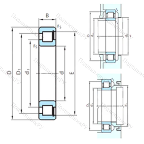 Подшипник роликовый радиальный  412-301
