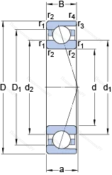 Подшипник 71818 ACD/HCP 4