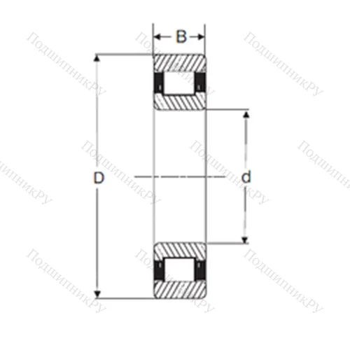 Подшипник роликовый радиальный MRJ 4.3/4 от производителя  SIGMA