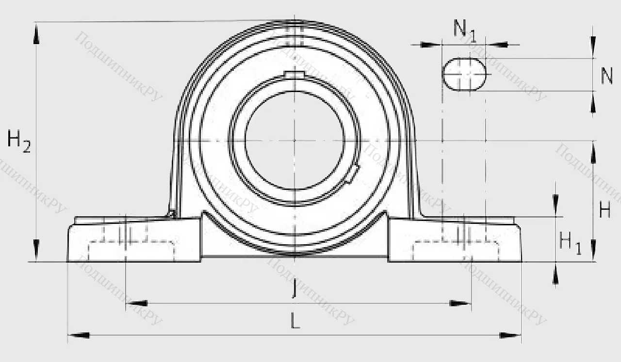 Подшипниковый узел UCP 210 J 7 в Твери
