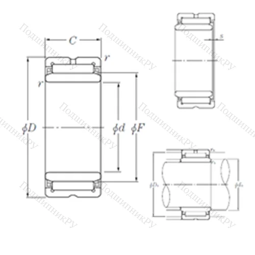 Подшипник игольчатый радиальный NK 19/20R+IR 15?19?20 от производителя  NTN Подшипник игольчатый радиальный NK 19/20R+IR 15?19?20 от производителя  NTN