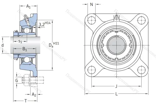 Подшипниковый узел FYJ 60 TF в Твери