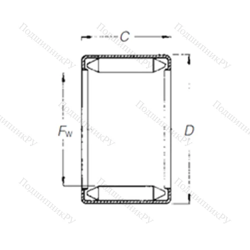 Подшипник игольчатый радиальный DL 30 16 от производителя  TIMKEN Подшипник игольчатый радиальный DL 30 16 от производителя  TIMKEN