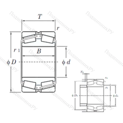 Подшипник роликовый радиально-упорный 45232 от производителя  KOYO Подшипник роликовый радиально-упорный 45232 от производителя  KOYO