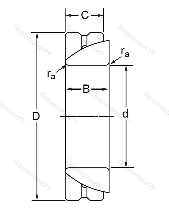 Шарнирный подшипник GAC 55 S в Твери
