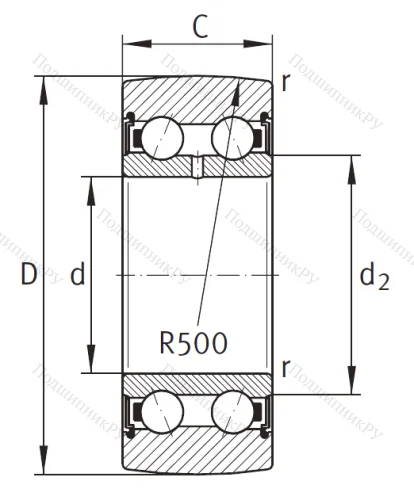 Подшипник LR 5201 2Z TVH XL