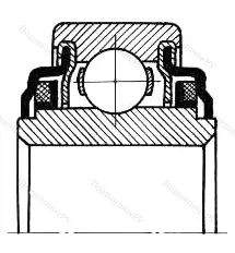Подшипник 6G-88506/LGWM 1 размер 30x62x16/24 от производителя  SKF