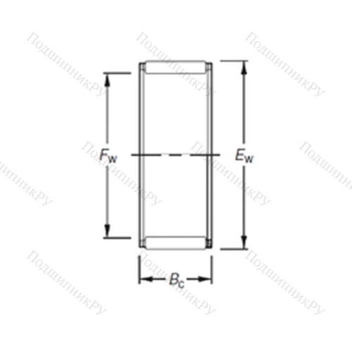 Подшипник игольчатый радиальный K 28X 35X 16FH