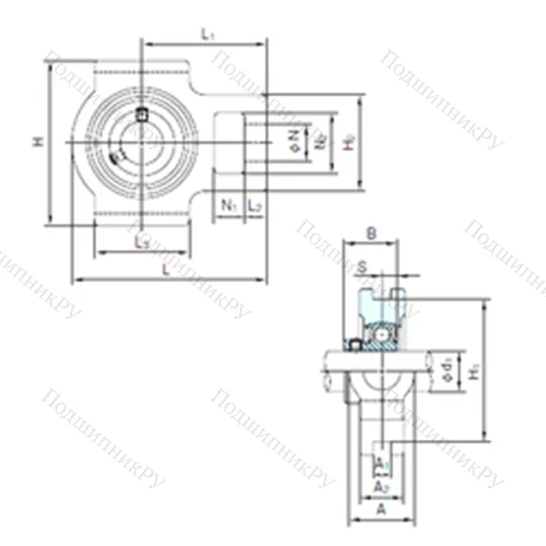 Подшипниковый узел шариковый радиальный BT 204