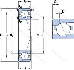 Подшипник 71940 ACD/P 4AH 1 в Твери Подшипник 71940 ACD/P 4AH 1 в Твери
