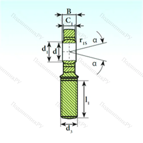 Подшипник скольжения сферический SA 45 C 2RS от производителя  ISB