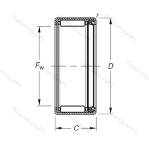 Подшипник игольчатый радиальный F-56752