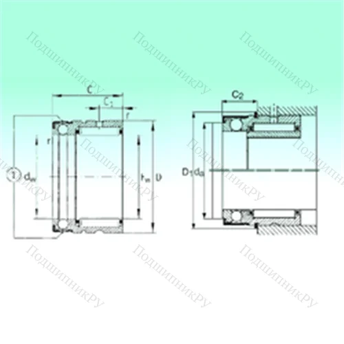 Подшипник комбинированный NX 20 от производителя  NBS