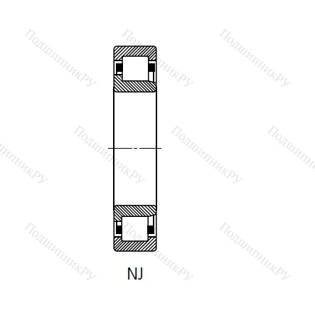 Цилиндрический роликовый подшипник 42215 (NJ 215) в Твери