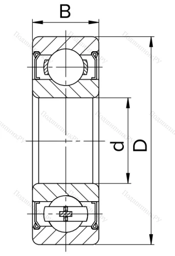 Миниатюрный шариковый подшипник 80019 (609 ZZ) 69PP62SBT9 в Твери