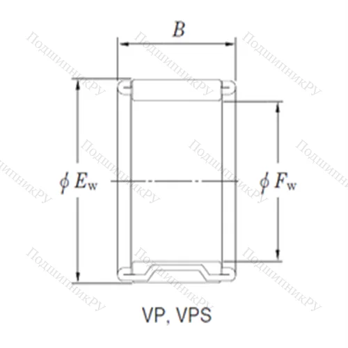 Подшипник игольчатый радиальный VP 37/29 от производителя  KOYO