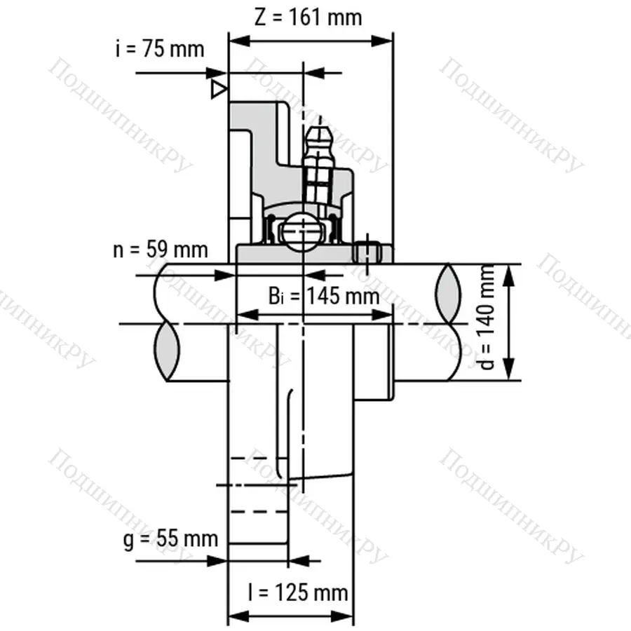 Подшипниковый узел UCF 328 - Вал: 140 мм