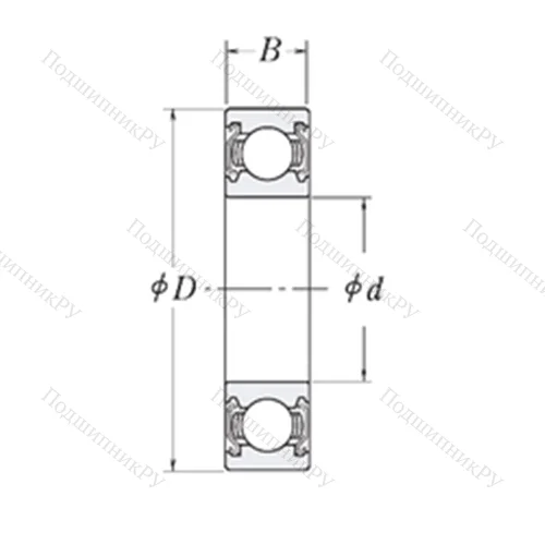Подшипник шариковый радиальный MJ 3/4-2Z от производителя  RHP
