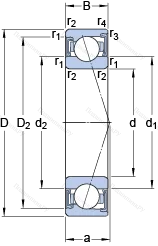 Подшипник S 71928 ACD/HCP 4A