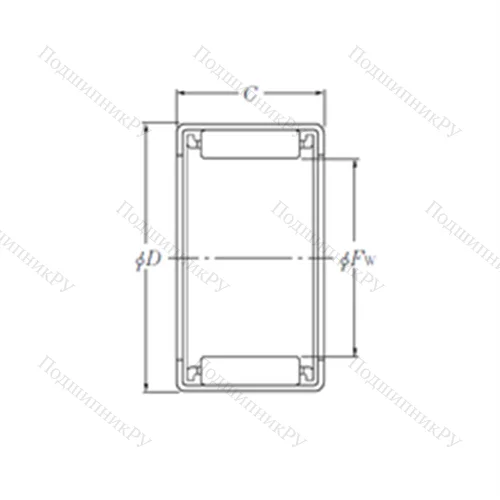 Подшипник игольчатый радиальный HMK 0912 от производителя  NTN Подшипник игольчатый радиальный HMK 0912 от производителя  NTN