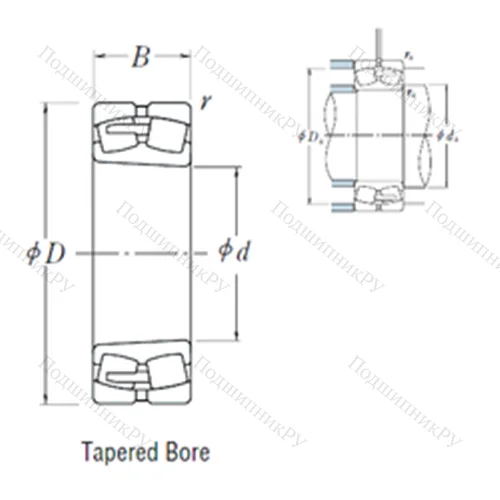 Подшипник роликовый радиальный самоцентрирующийся 232/750CAKE 4 от производителя  NSK