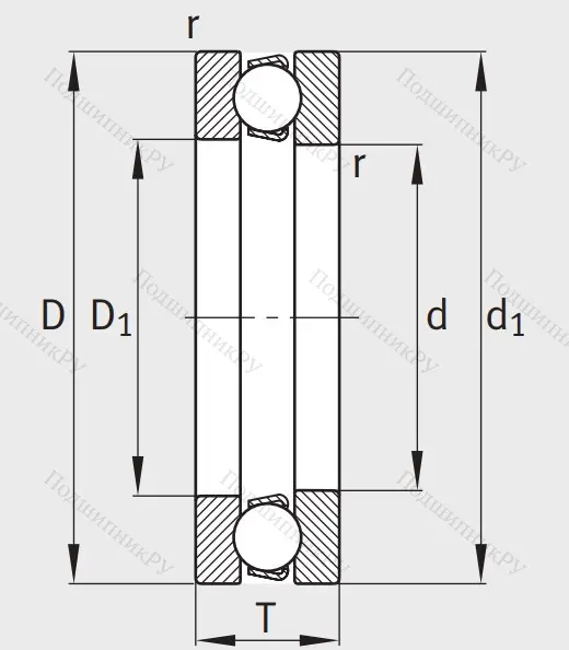 Упорный шариковый подшипник