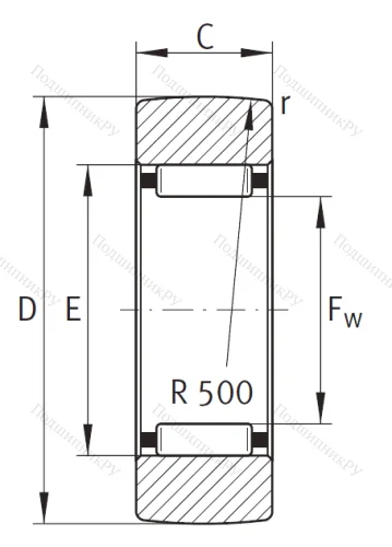 Подшипник RSTO 17 от производителя  INA