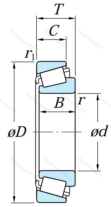 Конический роликовый подшипник