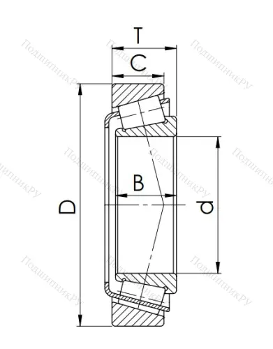 Конический роликовый подшипник 7526 (32226) GHK32VRTH8 в Твери