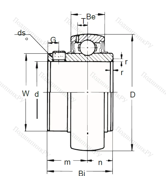 Корпусный подшипник UC 316 в Твери