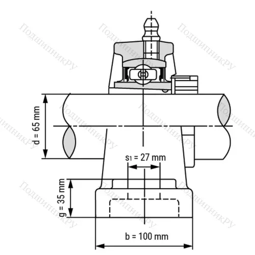 Подшипниковый узел UKP 315+H 2315 - Вал: 65 мм от производителя  LPZ