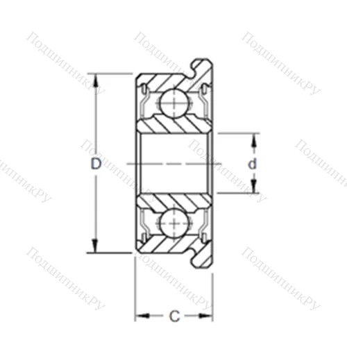 Подшипник шариковый радиальный SMF 115-2RS