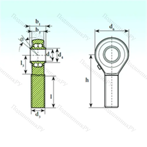 Подшипник шариковый радиальный самоцентрирующийся TSM 18 BB
