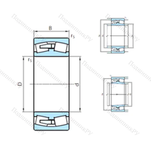 Подшипник роликовый радиальный самоцентрирующийся 23256CW 33MB