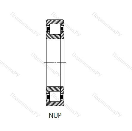 Цилиндрический роликовый подшипник 692409 (NUP 409 N) в Твери