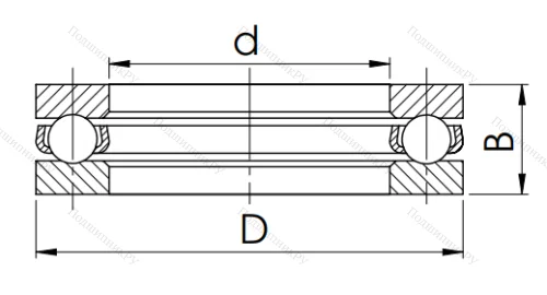 Упорный шариковый подшипник 8203 (51203) в Твери Упорный шариковый подшипник 8203 (51203) в Твери