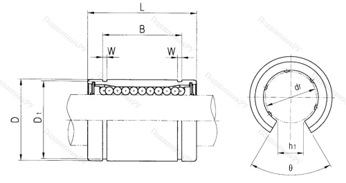 Подшипник LME 20 OP (CX) (KB 2045 OP) в Твери