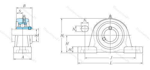 Подшипниковый узел UCP 208 J в Твери