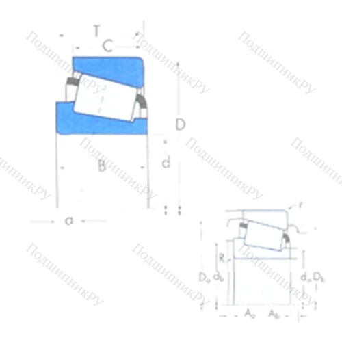Подшипник роликовый радиально-упорный 2682/2630 от производителя  TIMKEN Подшипник роликовый радиально-упорный 2682/2630 от производителя  TIMKEN