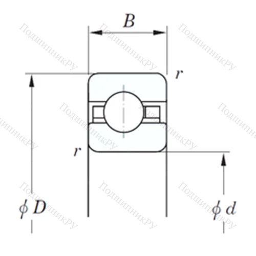 Подшипник шариковый радиальный KBC 050 от производителя  KOYO Подшипник шариковый радиальный KBC 050 от производителя  KOYO