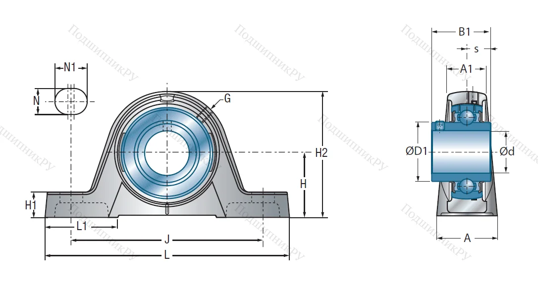 Подшипниковый узел UCPE 206 в Твери