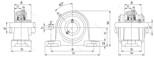 Подшипниковый корпус  P 206 в Твери