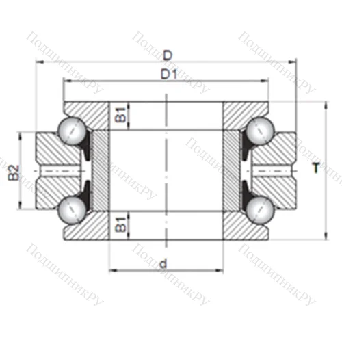 Подшипник шариковый упорно-радиальный 234706 MSP от производителя  CX