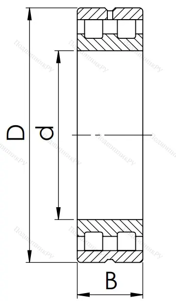 Двухрядный роликовый подшипник 5-3182112 Л (NN 3012 MKP 5) в Твери