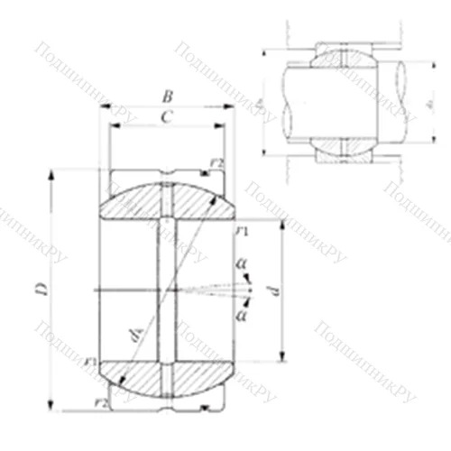 Подшипник скольжения сферический SB 8513574 от производителя  IKO