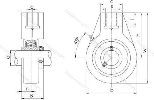 Подшипниковый узел UCHA 204 (UCHB 204) в Твери
