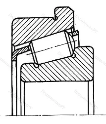 Подшипник  30221R (67221) размер 105x190x39 от производителя  SKF Подшипник  30221R (67221) размер 105x190x39 от производителя  SKF