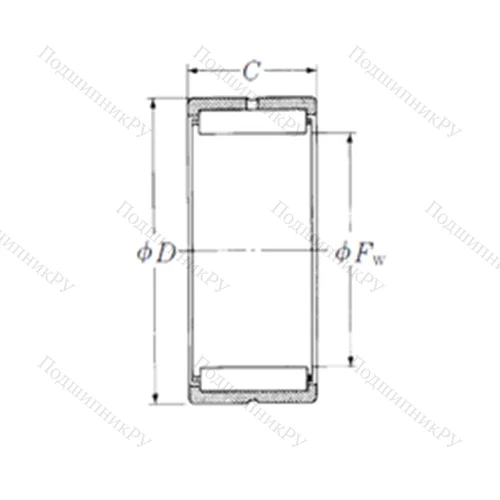 Подшипник игольчатый радиальный HJ-182620